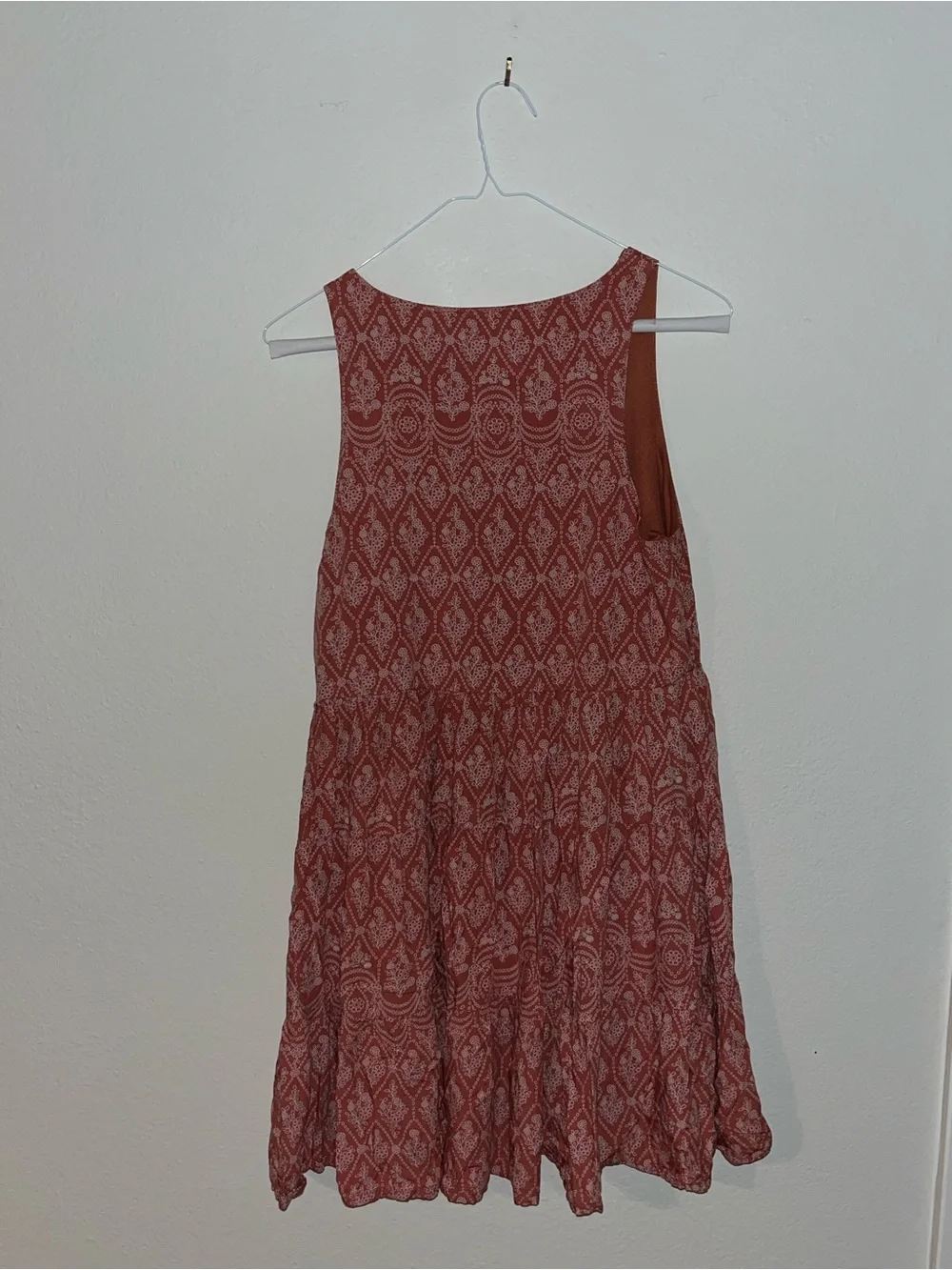 Sincerely Jules Coral Pink V-Neck Mini Dress - Picture 4 of 5